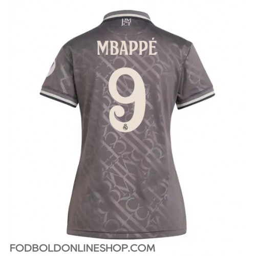 Real Madrid Kylian Mbappe #9 Tredjetrøje Dame 2024-25 Kortærmet